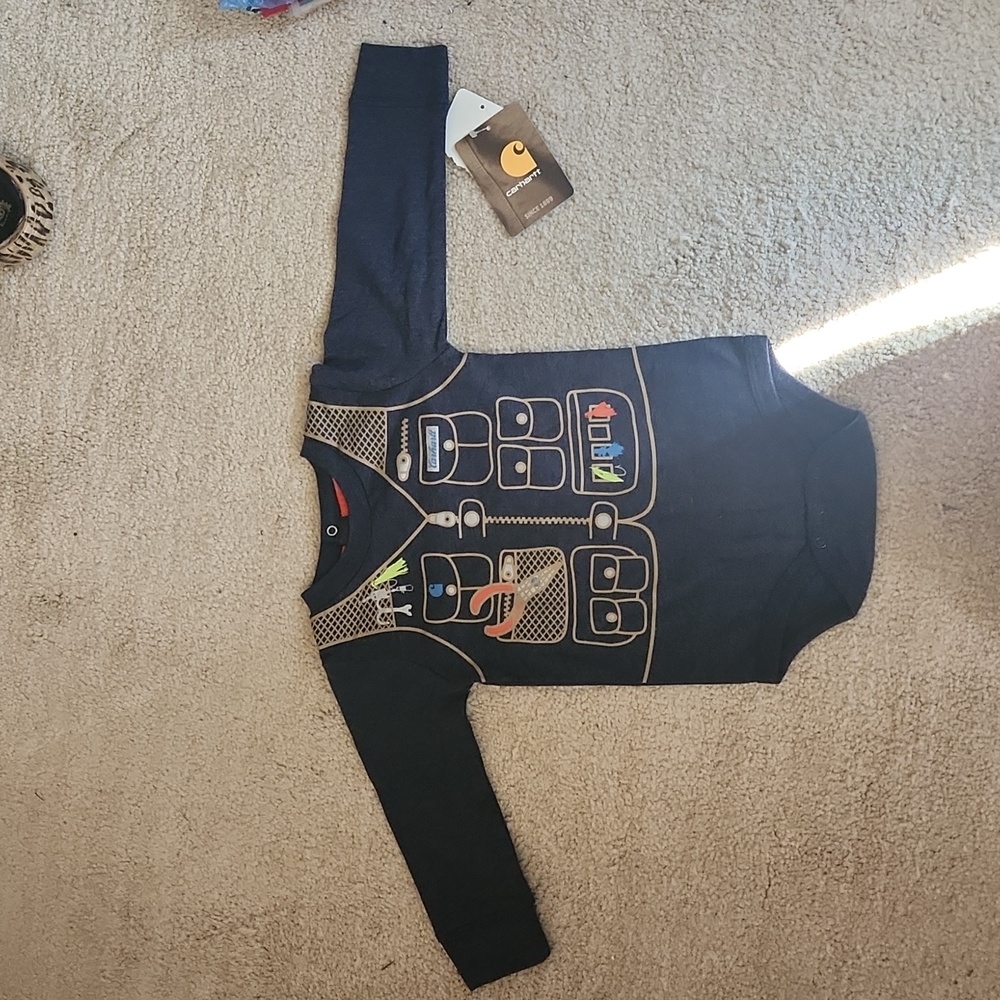 Carhartt 12M long sleeved onesie
